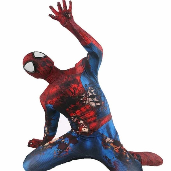 Zombie Spider-Man Jumpsuit Spiderman Cosplay no mask Included  XL/kids - Picture 5 of 10